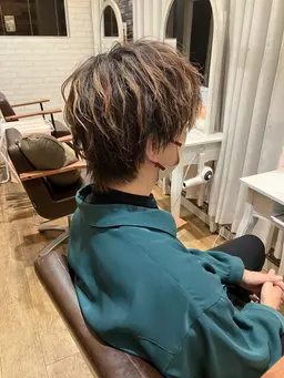 「メンズ限定」カット＋ハイライト