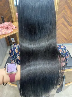 前髪カット＋システムトリートメント＋巻き髪🫧