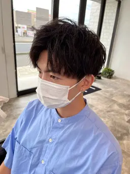 【◎大好評◎】メンズカット＋眉毛カット¥4950→¥3850(水戸/メンズカット/眉毛/学割/波巻きスパイラルパーマ)