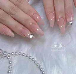 🎀ミニモ限定🤍チップ10本長さ出し片手パーツ1本ずつ♡ワンカラーorラメグラ