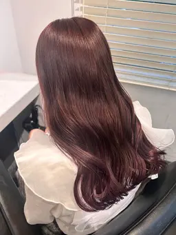 🎀初回限定🎀カラー+2stepトリートメント　艶々黒髪💎暖色カラー🍒透け感カラー🫧ハイトーンの色味補充も❤︎