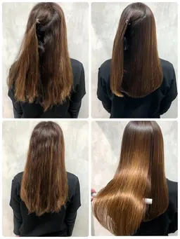 🌈人気NO.2🌈人生を変える縮毛矯正＋カット＋カラー＋最高級バイカルテ＋毛髪強化剤＋10種類の極潤処理剤【髪質改善】