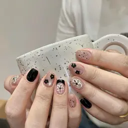 自爪💅持ち込みデザイン6本アート🆓