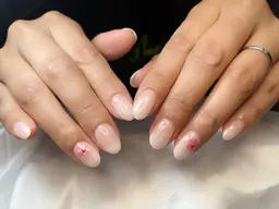 自爪フレンチネイル(長さ1センチまで)