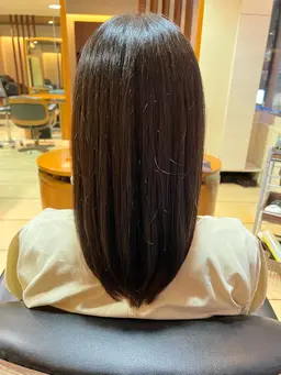 人気No.3👑ボリュームダウンストレートパーマ＋カット＋濃密泡トリートメント