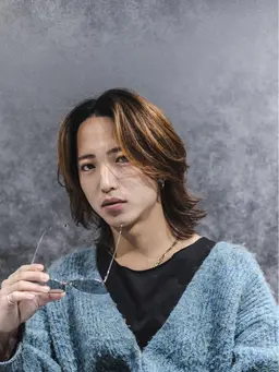 【男の色気😎】*メンズボブスパイラル*カット＋緩めスパイラルパーマ ＋前処理剤［施術時間150分］［メンズパーマ］