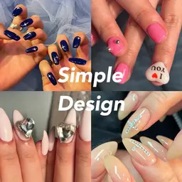 【年末SALE✨】シンプルデザイン（ワンカラーorラメグラ+パーツ2本）