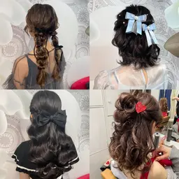 🌹🤍Valentine hairset🤍🌹【パールピン5本無料🥚】バレンタインデート、記念日、特別メニュー💐