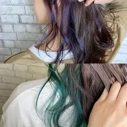 【12月限定💕】インナーカラー（ブリーチ込）＋全体カラー❣️¥15950→¥12,100