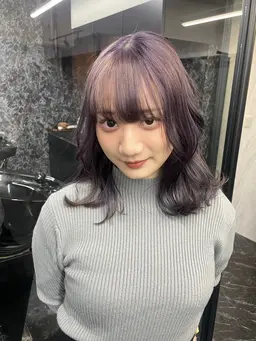 【ケアブリーチ使用✨️】透明感ダブルカラー+トリートメント✨️ロング料金なし❣️