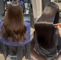 【同時施術も傷ませない】カット＋極艶プレミアムシャイン髪質改善＋ホリスティックカラー