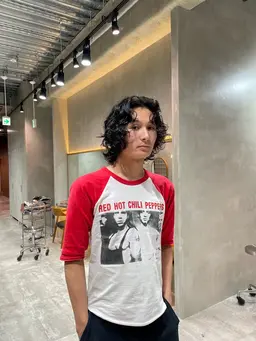 カット、スパイラルパーマ