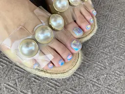 氷ギャラクシーフットネイル🦶ご新規様オフ無料