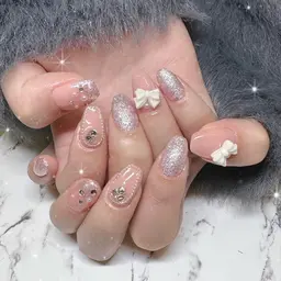 📣初回オフ無料⚡️持ち込みデザインorパーツつけ放題💅🌈✨️(120分)