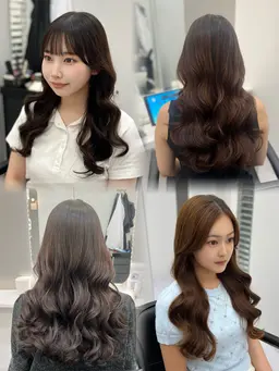 カット+コテ巻き風パーマ