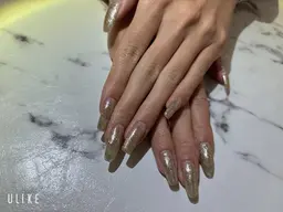 シンプルハンドネイル💅ワンカラーorラメグラデーション🎨