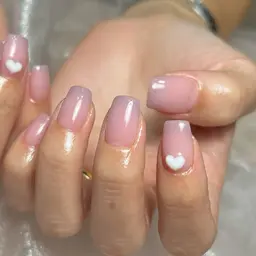 【 50%Off／オフなし：入念甘皮ケア込 】Hand：ダブルカラーグラデーション