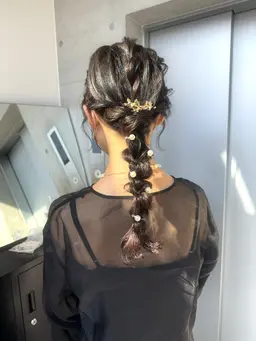 ヘアセットお出かけ前に👸💕(早朝はお電話にて🫶)