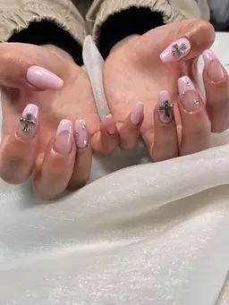 ジェルオフ有り❤フレンチ（クリアベース）❤