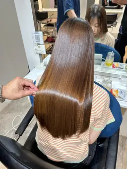 大人気✨髪質改善美髪ストレート💖(ブリーチ毛不可)