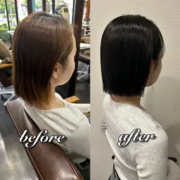 🥣 透明感ワンカラー  ※ロング料金有 極上トリートメントプレゼント‼️