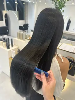【髪質改善✨驚きの艶髪へ】毛先カット+艶カラー+髪質改善トリートメント+浸透スチーム付
