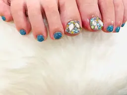 フットネイル親指アートその他ワンカラー🎨【オフあり&なし】