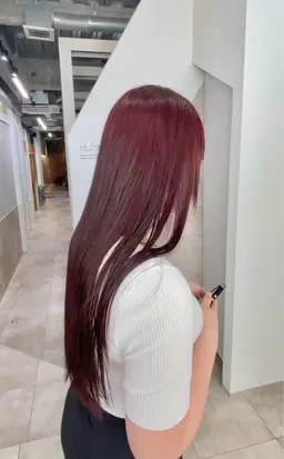 🤍濃い色味を出したい!赤みを消したい方はこちら✨ブリーチなしダブルカラー＋カット+高保湿トリートメント🤍