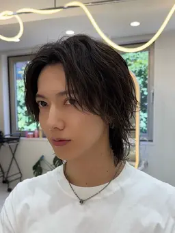 【垢抜けNO.1・メンズ限定】メンズカット+似合わせパーマ+ 炭酸シャンプー