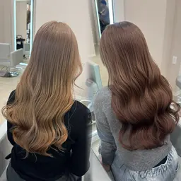 【🤍全頭ケアブリーチダブルカラー🤍】ケアブリーチ＋うる艶トリートメント