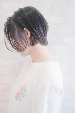 【インナー or 裾 カラー】☆ポイントブリーチ+ポイントカラー☆ケアブリーチ込