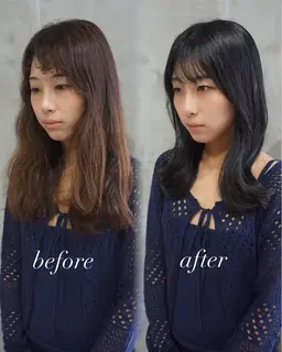【⚡️劇的before after⚡️】骨格髪質診断カウンセリング＋似合わせカット ＋透明感ケアカラー＋トリートメント