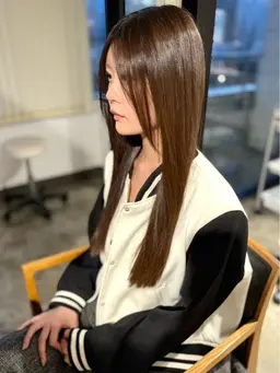 【ダメージが気になる方はこちら✨】💫ブリーチなしワンカラー+Aujua 4stepトリートメント💫