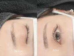 【お得なセットメニュー】　•束感まつ毛パーマ＋アイブロウワックスセット：¥7980