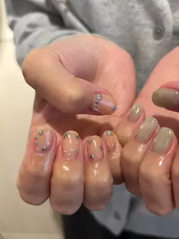 パラジェル使用♡オフなしシンプル持ち込みデザイン