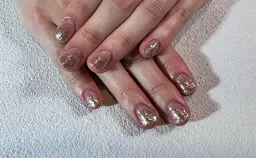 【hand nail】ラメグラデーション