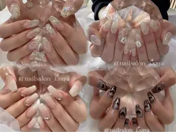 ワンカラー/グラデーション/ミラー/フラッシュラメ/マグネット/石膏/シルクパール/インク/ダルメシアン2色&2種類まで