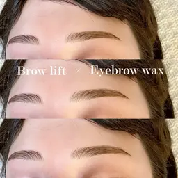 🩰【ふんわり仕上げのハリウッドブロウリフト(3Dブロウ)と美眉waxのセットメニュー】🩰💫