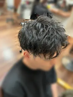 メンズカット＋スパイラルパーマ