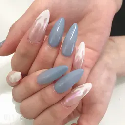 再来⭐︎スカルプチュアネイル