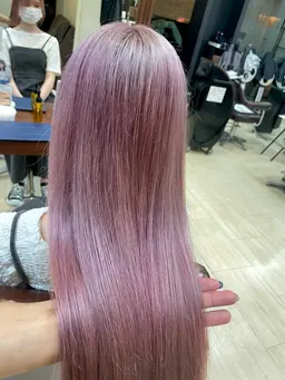 【🌈カラーモデル🌈】☑最強ケアブリーチ2回＋艶ハイトーンカラー