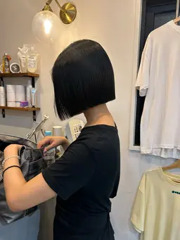 【韓国オンニ風🇰🇷】切りっぱなしボブ✂️✨