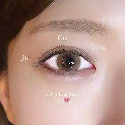 【LEDマツエク】次世代ボリュームラッシュ🩶6D 240本