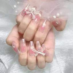 💅【自爪】持ち込み4本シンプルデザイン❤️‍🔥 💅🌷