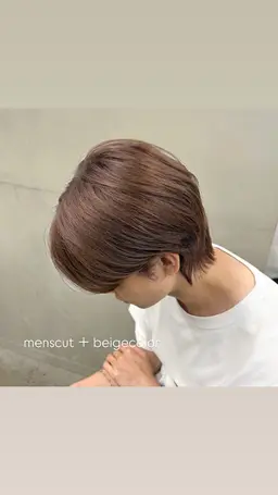 メンズカット➕ブリーチなしダブルカラー➕marbb