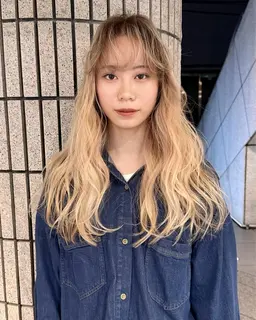 カット➕バレイヤージュ(2ブリーチ)