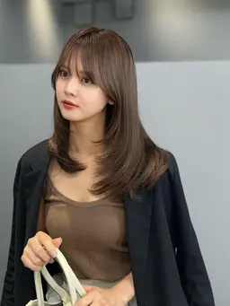 ❤️1番人気❤️【カット + プレミアムケアカラー + 3stepトリートメント】(クイックスパ＋コテ巻き仕上げ♡込み)