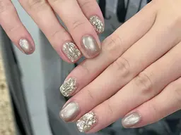 埋め尽くし2本＋人気マグネットネイル【オフ+500】