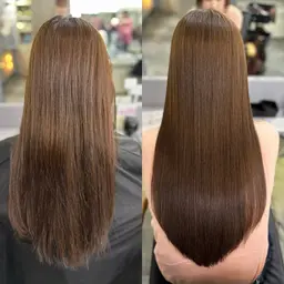 ❣️圧倒的艶髪❣️【縮毛矯正】髪質改善矯正+カット＋2stepトリートメント