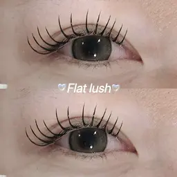 【3名様限定クーポン】🍒フラットラッシュ130本+下まつげ40本🍒(LED+1200円)オフなし